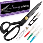 Professional 9 Inch Sewing Scissors For Fabric Cutting - Ultra Sharp, Heavy D... New. Price: $32.97.