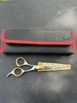 Sharf Gold Touch Pet Grooming Shears, 7.5 Inch Curved 440C Stainless Used. Price: $40.00.