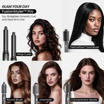 Glamup Fusionpro 6 In 1 Hot Air Styler- Wrap Curler & Thermal Brush Straighten New. Price: $149.95.
