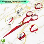 6'' Professional Red Cutting Scissors Salon Hairdressing Sharp Razor Shears New. Price: $13.39.