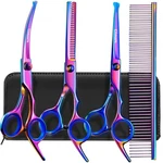 Gimars Dog Grooming Scissors Kit Professional 4CR With Safety Round Tip, 5 In... New. Price: $28.78.