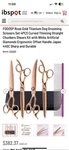 High-quality Stainless Steel Dog Grooming Scissors With Rose Gold Finish 4PCS New. Price: $240.00.