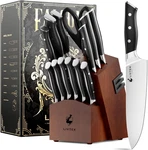 Livtek Knife Set With Block Kitchen German High-carbon Stainless Ste New. Price: $97.03.