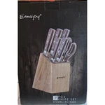 Emojoy 7 Piece Kitchen Knife Set KS20 New Wooden Block And Scissors. Price: $23.91.