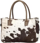 Myra Bag Cow Print Purses For Women - Canvas And Hairon With Leather, New. Price: $40.50.