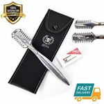 New Barber Razor Comb Double Edge Holder Hair Cutting Thinning + Blades. Price: $19.99.