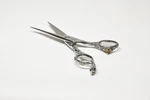 Moto Stainless Steel Haircutting Scissors Shears With Snake Dragon Handle Design Used. Price: $100.00.
