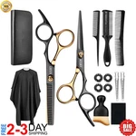Kit Barberia Profesional Con Tijeras Corte De Cabello Capa Para Peluquer Pelo New. Price: $19.99.