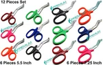 Utility Scissors 5.5" & 7.25" Multi-purpose Diy Emt Ems Universal 12 Shears Set New. Price: $23.99.
