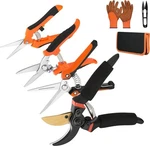 5 Pack Garden Pruning Shears Stainless Steel Blades, Handheld Scissors Orange New. Price: $37.35.