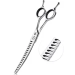 6.5 Upward Curved Dog Chunker Grooming Thinning Scissors Professional Ble... New. Price: $91.45.