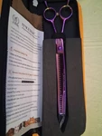 Fenice Peak Professional Dog Grooming Scissors Pet Curved Thinning Shears 7" New. Price: $49.23.