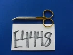 E4448 V. Mueller SU1988 Vital Angled Cutting Scissors 12.7CM Overall Length Used. Price: $40.00.