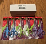 3M Scotch 7" Student Scissors 1407S-MIX Blue Green Purple Steel School Box Of 6 New. Price: $24.99.