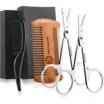 Tecunite 4 Pieces Mustache Scissors Grooming Kit For Men Trim Comb... New. Price: $17.99.