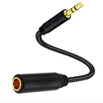Sairps 1/4-INCH (6.35MM) Female To 3.5MM Adapter, Black New. Price: $16.04.