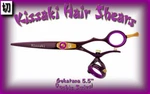Kissaki 5.5" Gokatana Black Cherry Purple Double Swivel Hair Scissors Shears New. Price: $169.99.