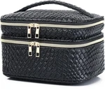 Travel Makeup Bag For Women Double Layer Cosmetic With Jewelry Organizer Large New. Price: $28.68.