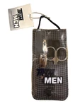 #T791 Trim Men Bassett Brands Grooming Kit W/scissors+nail Clipper Travel Case New. Price: $24.99.