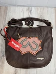 Wrangler Women Crossbody Bag Brown With Headed Horseshoe Patch Nwt New. Price: $21.99.