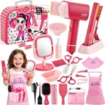 Hair Salon Toys For Girls, Little Stylist Deluxe Carry Case Play Set With Rea... New. Price: $40.86.