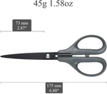 Japanese Office Scissors 6.8" Non-stick Stainless Steel All-purpose Cutters New. Price: $15.00.