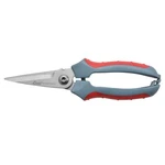 Clauss 8" Titanium Snips With Wire Cutter, Spring-assist, Serrated Blades, Gray New. Price: $16.89.