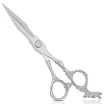 Regale 7.5" Pro Barber Hair Cutting Scissors Dragon Design Shears Silver New. Price: $57.99.