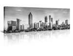 Tumovo Atlanta Skyline Wall Art For Living Room Cityscape Canvas Modern Home .... Price: $34.37.