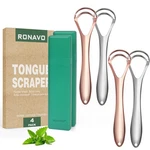 Ronavo Tongue Scraper For Adults (4 Pc), Tounge Dual M, Family Pack New. Price: $29.99.