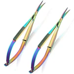 Shynai 2 Pieces 4.7 Inch Embroidery Scissors Curved Eyebrow Tip Spri... New. Price: $27.69.