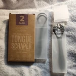Mouthology 2-PACK Stainless Steel Tongue Scraper*dual Head*travel Cases New. Price: $10.00.