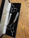 Ninja Swordsman Professional Thinning/texturizing Shears Set W/ Case (D3) Used. Price: $74.99.