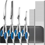 7-IN-1 Professional Pet Grooming Kit Scissors Set For Dogs & Cats Trimming New. Price: $21.61.