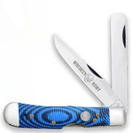 Whiskey Bent Blue Burst Trapper Bull Cutter Pocket Knife WB45-27 New. Price: $44.97.