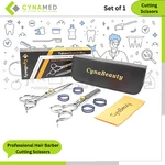 Cynamed Professional Hair Barber Cutting Scissors Set With Leather Case New. Price: $23.99.
