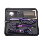 5.5 Inch Purple Hair Cutting Scissors Set With Razor, Leather Case, ... New. Price: $46.02.