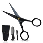 Ontaki Mustache Scissors 5-INCH, Black Bevel-edge Precision & Beard Trimm... New. Price: $42.81.