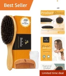 Complete Boar Bristle Brush Set: Nurture Fine Hair With Eco-friendly Care New. Price: $58.99.