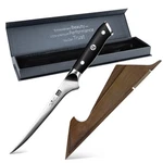Shan Zu Japanese Steel Damascus Boning Knife 7 Fillet With Wood Sheath New. Price: $54.99.