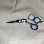 Musashi MR20-5.0 Stork Shape Silver Blue Styling Scissors Shears Finger Rest New. Price: $19.98.