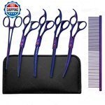 Citywish Dog Grooming Shears, Purple Curved Chunkers, 6-IN-1 Set, Sharp, Durable New. Price: $70.37.