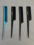 Vintage Conair Combs Retro Rat Tail Teasing Hair Lot Of 4 Blue Black Vguc Used. Price: $20.95.