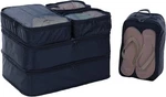 Jj Power Travel Packing Cubes, Luggage Organizers With Shoe Bag Navy Blue New. Price: $27.24.