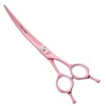 Fenice Peak Curved Dog Grooming Scissors With Pink Color Coating 440C Stainle... New. Price: $86.45.