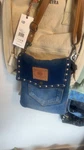 Myra Bags Women's Blue Brown Crossbody With Studded Accent Detachable Strap New. Price: $27.01.