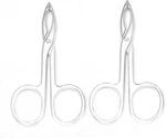 Motanar 2 Pieces Tweezers Scissor Handle Straight Tip Shaped Eyebrows New. Price: $22.58.