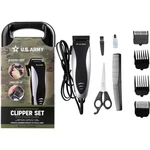 U.s. Army Hair Clippers For Men, 10 Piece Corded Barber Trimmer Set With 4 Gu... New. Price: $28.96.