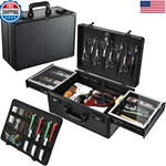 Yueieoun 6 Clippers Sliding Tray Profesional Barbers Briefcase Tool New. Price: $112.51.