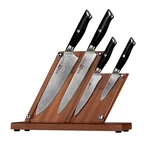 Klaus Meyer 5 Piece Damascus Kitchen Knife Set With Magnetic Wooden Block New. Price: $129.25.